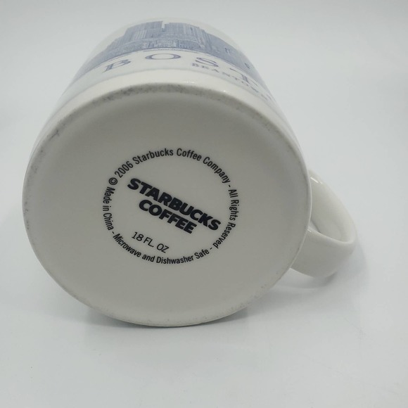 Starbucks Boston Beantown Architect Skyline Series 2006 18oz Coffee Mug Cup - Picture 5 of 6
